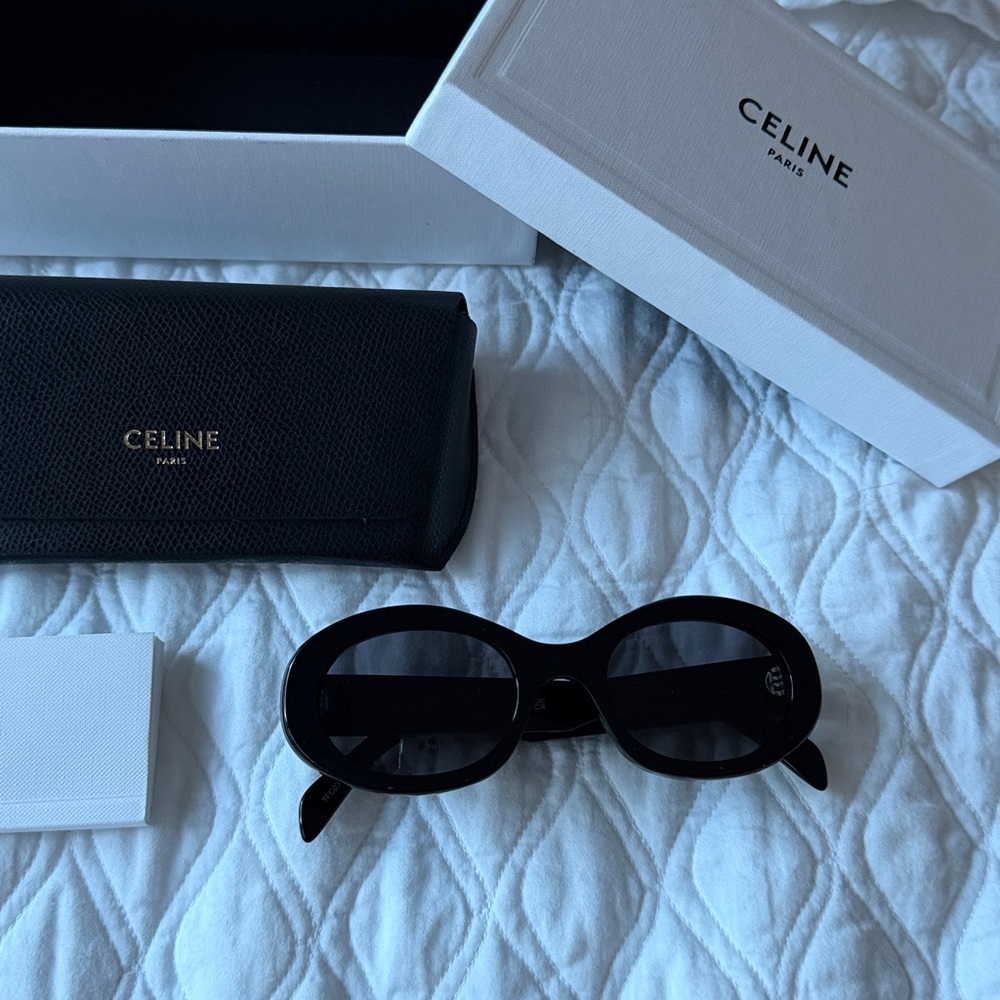 Celine Triomphe Oval Sunglasses - Picture 13 of 14